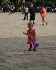 Greta with her balloon in Cathedral Square1
